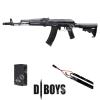 AK-74 NERO AR-STOCK + BATTERIA + CARICABATTERIA LIPO D-BOYS (4783K-KIT) - foto 1