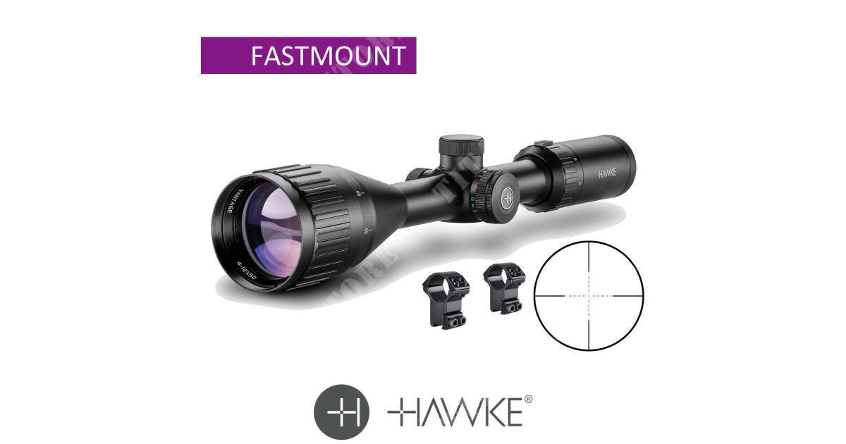 Hawke Hawke Fast Mount 3-12x50 AO IR Mil Dot Scope 11435 Telescopic Sight 5054492114351 