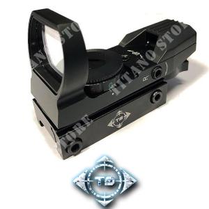 RED DOT OPEN 1x22x33 BLACK WITH RED / GREEN RETICLES TS OPTICS (TSO-RD023A)
