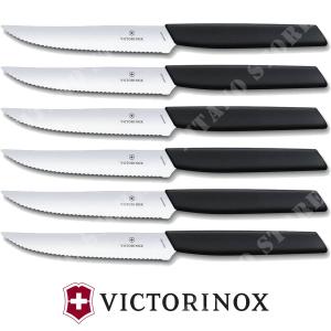 SET 6 SWISS MODERN VICTORINOX STEAK KNIVES (V-6.90 03.12W)