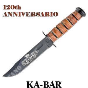 US ARMY 120TH ANNIVERSARY KNIFE BLACK FIXED BLADE KA-BAR (KBR-9190)