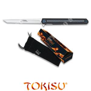 FOLDING KNIFE Cm9 BLADE CARBON FIBER HANDLE TOKISU (TKS-18721)