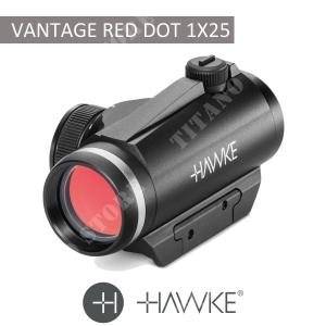 VANTAGE RED DOT SIGHT 1X25 3MOA WEAVER HAWKE (12103)