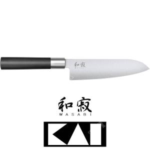 SANTOKU WASABI BLACK KAI KNIFE (KAI-6716S)