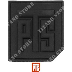 PATCH PVC LOGO 1.5 '' BLACK PTS (PTS-PT840530307)