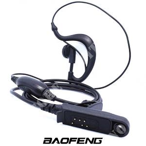 AURICOLARE CON MICROFONO E PTT PER RADIO WATERPROOF BAOFENG (BF-EAR3)