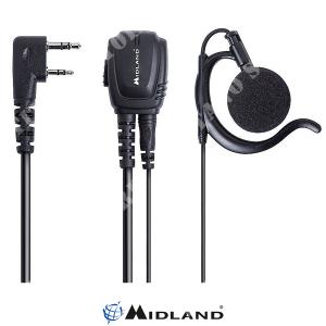 HEADSET MICROPHONE WITH PTT-2PIN KENWOOD MIDLAND (C1298)