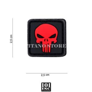 PATCH PVC PUNISHER RED 101 INC (444120-3544R)