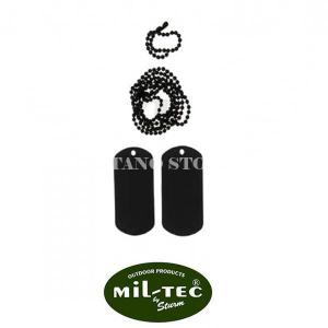 MIL-TEC BLACK DOG-TAG PLATES (16311002)