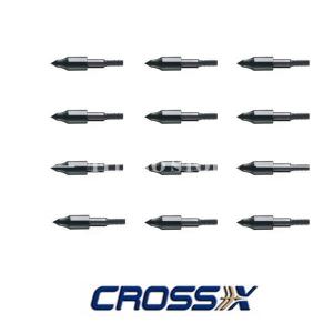 Punta de campo para flecha de ballesta (12 piezas) - CROSS-X (53C807-12)