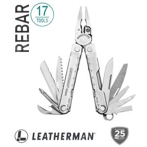 LARGE REBAR SILVER MULTI-TOOL PLIERS WITH LEATHERMAN CASE (831560)
