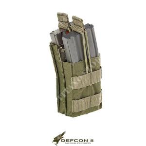 DOUBLE MAGAZINE POUCH GREEN DEFCON 5 (D5-M4OS OD)