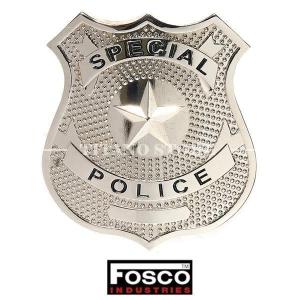 BADGE SPECIAL POLICE STEEL FOSCO (441058-1310STEEL)