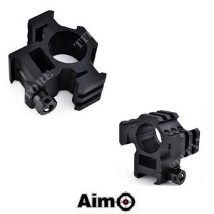 TRI-SIDE RAIL EXTEND 25,4 MM RING MONTAGE SCHWARZ AIMO (AO 9005-BK)