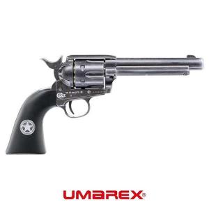 REVOLVER SAA 45 SINGLE ACTION ANTIQUE BLACK BB CO2 WITH UMAREX HOLSTER (5.8342)