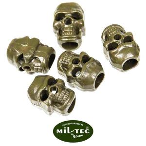 10 SKULL GREEN CLIP WITHOUT SPRING MIL-TEC (13458211)