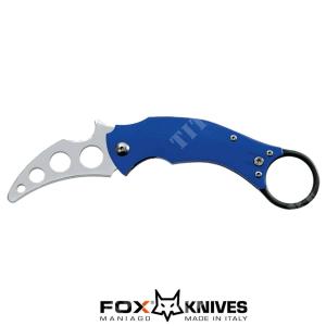 BIRD TRAINING KNIFE BASTIANELLI KARAMBIT BLUE HANDLE FOX (FX-591 TK)