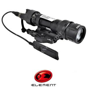 M952T BLACK LED TORCH WITH REMOTE AND ATTACHMENT FOR ELEMENT SLIDES (EL-EX192B)