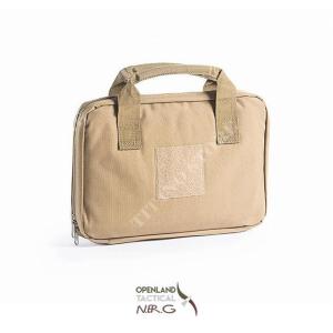PADDED PISTOL BAG TAN 600D POLY NERG OPENLAND (OPT-TL7097)