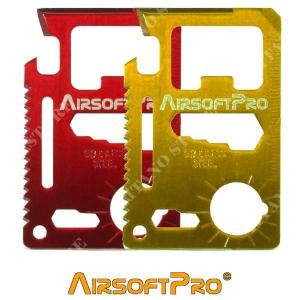 SURVIVAL TOOL CARD 11 IN 1 AIRSOFT PRO (AiP-5083)
