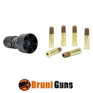 SPEED LOADER AND 6 CASES FOR REVOLVER CAL 4,5MM BRUNI (BR-4700)