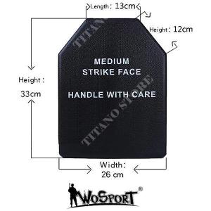 POLYMER PROTECTIVE PLATE FOR WO SPORT TACTICS (WO-VEAC2B)
