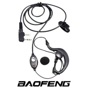 AURICOLARE CON MICROFONO E PTT VERSIONE STANDARD BAOFENG (BF-EAR1)