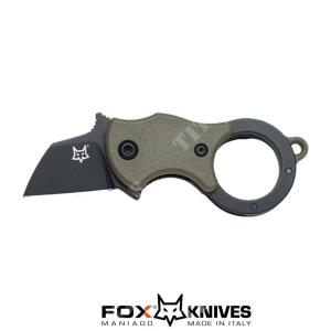 MINI-TA KARAMBIT KNIFE BLACK BLADE MAN. OD GREEN - FOX (FX-536 ODB)