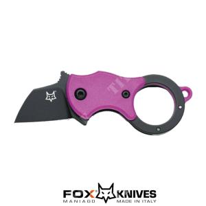 MINI-TA KARAMBIT KNIFE BLACK BLADE MAN. PURPLE - FOX (FX-536 PB)