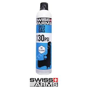 GAS GREEN 130 PSI NO SILICONE 600ml. SWISS ARMS (603511)