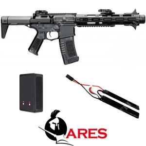 M4 ASSAULT BLACK + 7.4V LIPO BATTERY + ARES BATTERY CHARGER (AM13BKIT)