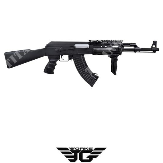 FUCILE ELETTRICO AK-47 TACTICAL FULL METAL NERO (0512M)