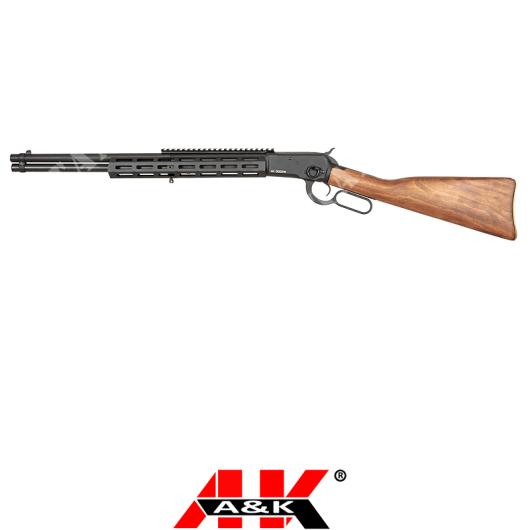 WINCHESTER 1892AR 6MM GAS NERO M-LOK REAL WOOD A&K (AIK-02-031112)