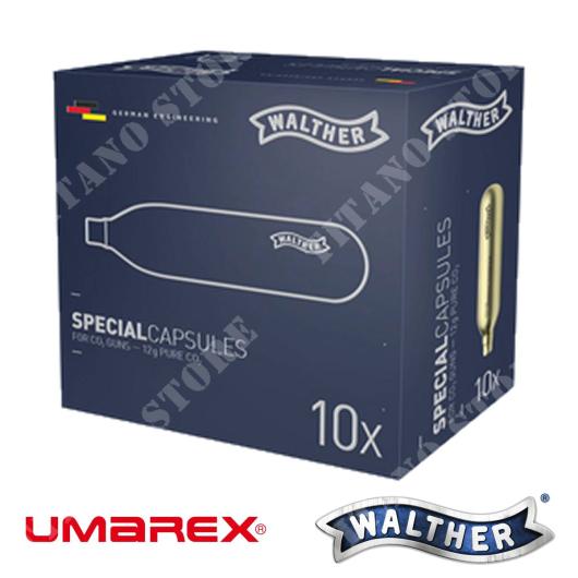 PACK OF 10 PCS OF CO2 12 GR PURE WALTHER (4.1682)