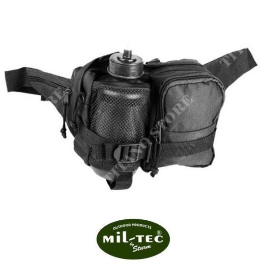 Borsetto tasca utility multiuso da cintura sistema molle in cordura NERO MILTEC 