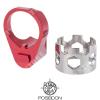 POSEIDON ANODIZED RED FOOTBALL TUBE RING (PLAL-004-R) - photo 1