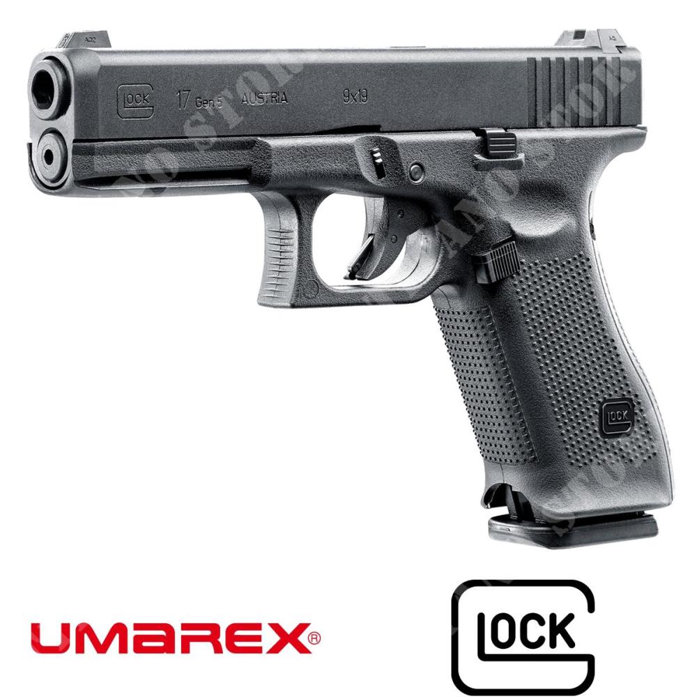 Pistolet à gaz glock g17 gen5 umarex (2.6457): Pistolets à gaz à blowback  pour Softair
