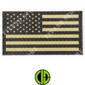 PARCHE IR USA FLAG SX TAN COMBAT ID (KAM-30-011291)
