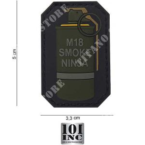 PATCH PATCH 3D PVC M-18 SMOKE NINJA 12004 101 INC (444110-3703)