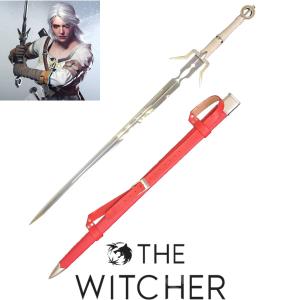CIRI SWORD WITH RED SHEATH THE WITCHER III (ZS-9323)