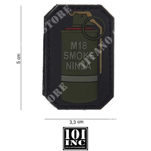 PATCH PATCH PVC M-18 ROUGE SMOKE NINJA 12004 101 INC (444110-3702)