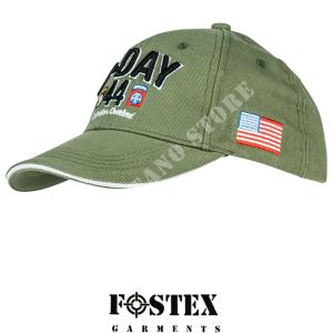 NORMANDY FOSTEX D-DAY GREEN BASEBALL CAP (215080-OD)