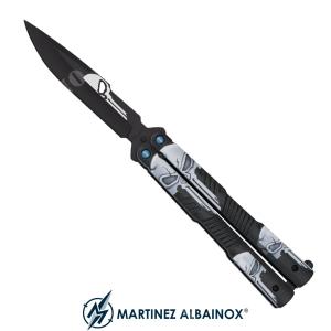 BUTTERFLY SKULL KNIFE BLADE 10,40 CM. ALBAINOX (ALB-02201)