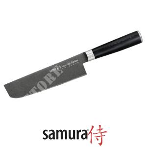 MO-V STONEWASH NAKIRI KNIFE 16.7CM SAMURA (SM-043B)