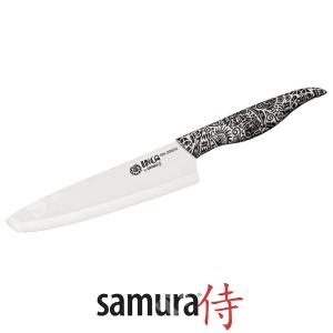 INCA WHITE CERAMIC CHEF KNIFE 18.7CM SAMURA (C670SIN85W)