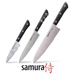 SET 3 PCS HARAKIRI COOK-FILLETE-PARING KNIFE SAMURA (C670SHR220)