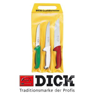 SET 3 PCS BUTCHER KNIFE TRICOLOR ERGOGRIP DICK (C538255800)