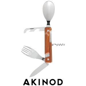 MULTIFUNCTION CUTLERY 13H25 MAGNETIC COLAL WOOD AKINOD (A02M00005)