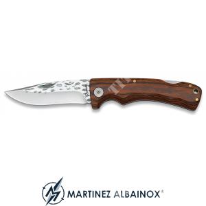 FOLDING KNIFE 8.8cm WORKED BLADE WOOD HANDLE STAMINA ALBAINOX (ALB-18691)