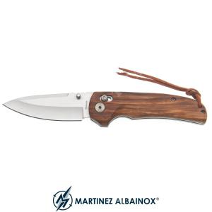 FOLDING KNIFE BLADE 9cm MAN/WOOD STAMINA ALBAINOX (ALB-18563)